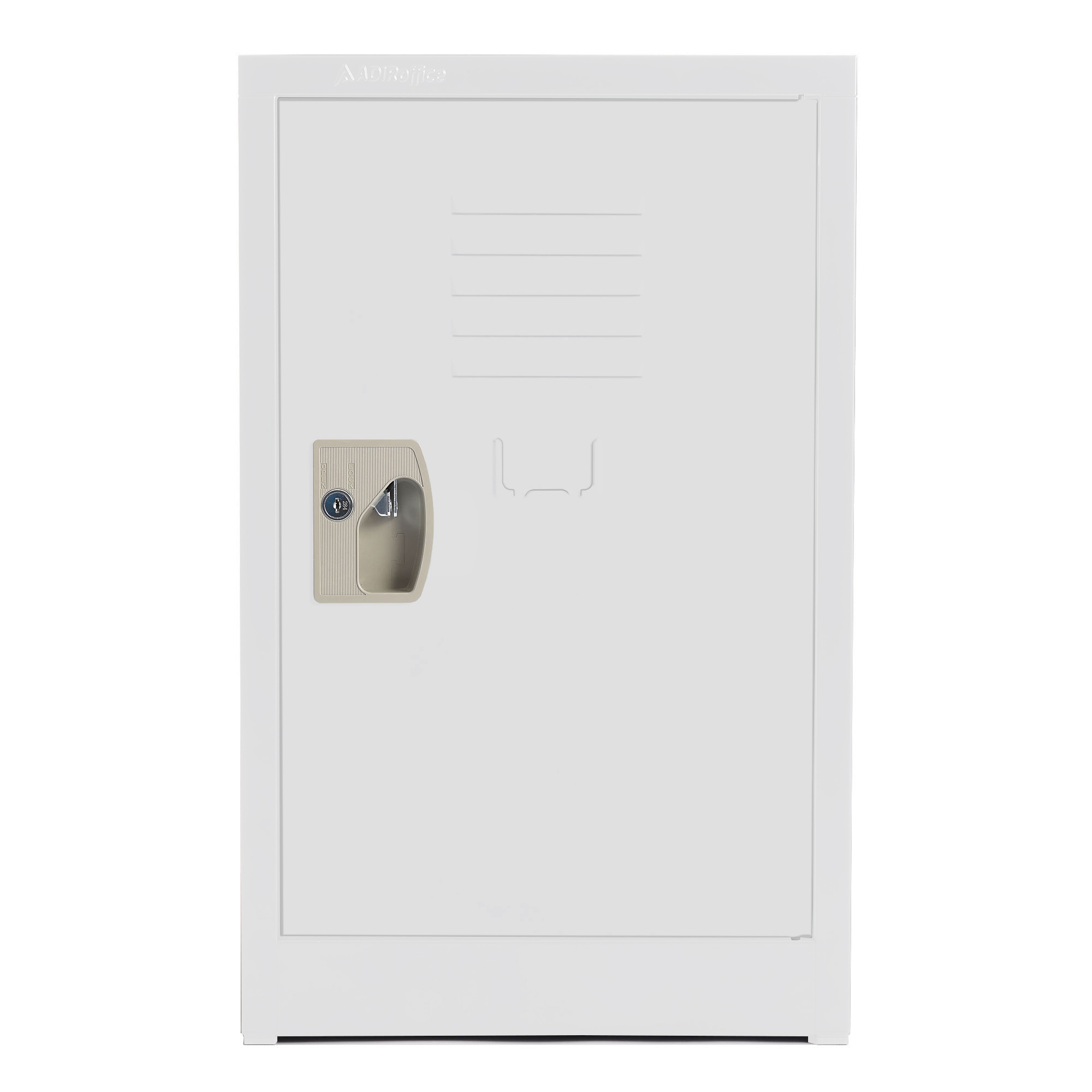 Alpine, 24ft.' Single Tier Locker for Kids – White, Height 24 in, Width 15 in, Color White, Model# ADI629-02-WHI